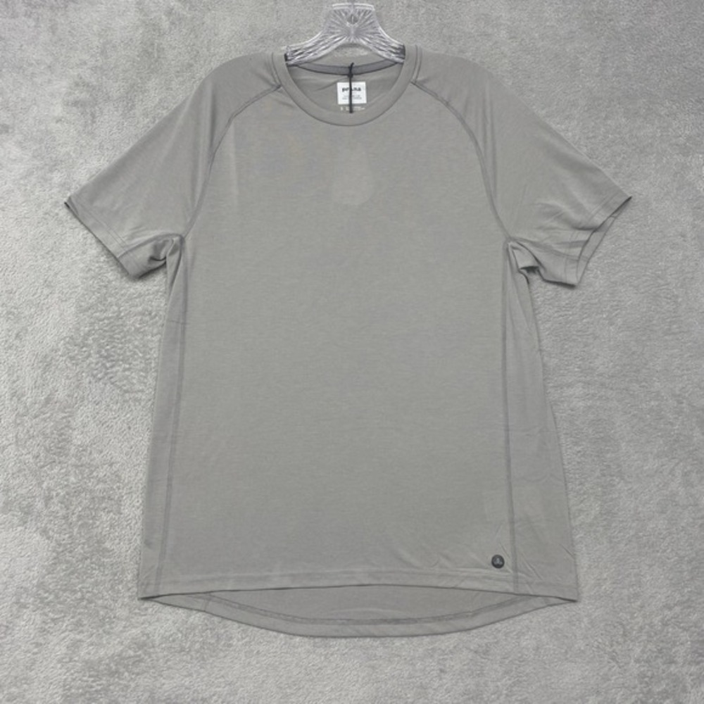 prAna Tee Mens Small Gray Mission Trails Short Sleeve Moisture Wicking Top‎ - Picture 2 of 6